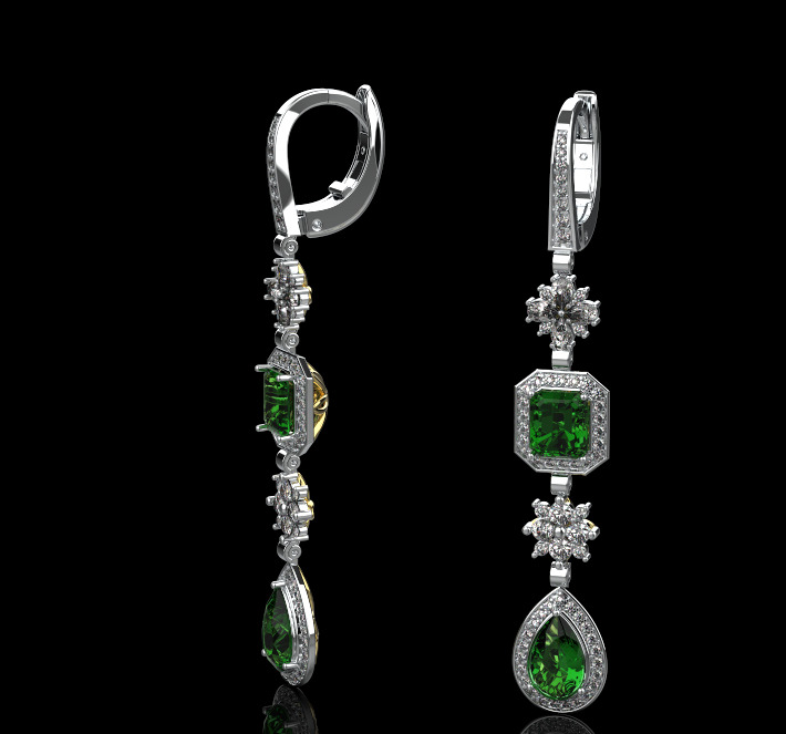 Ring and Earrings set 50950 3D print model_5