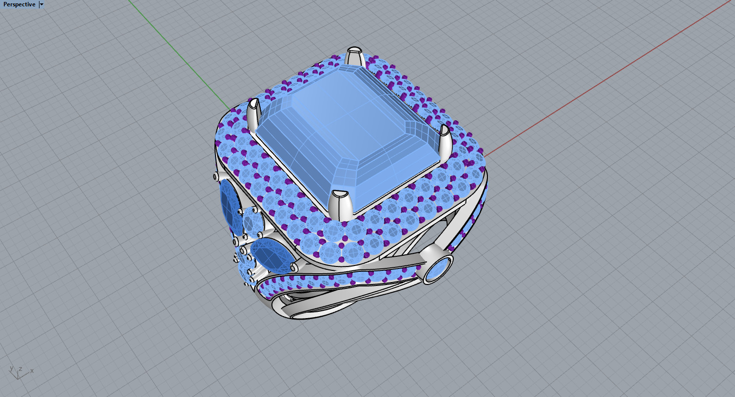 Ring and Earrings set 50950 3D print model_10