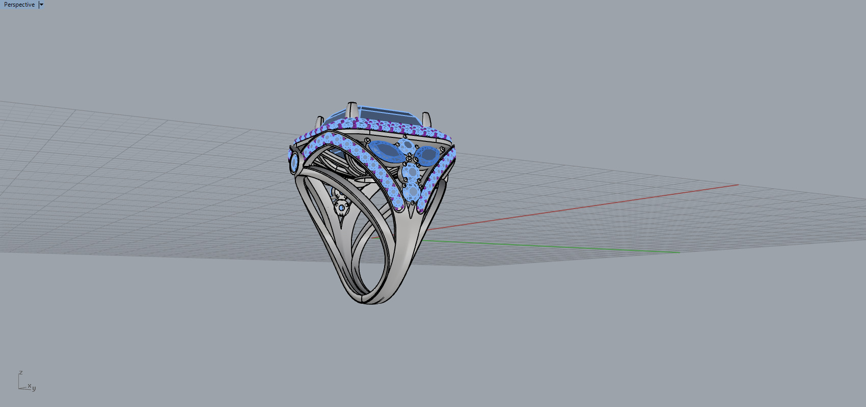 Ring and Earrings set 50950 3D print model_9