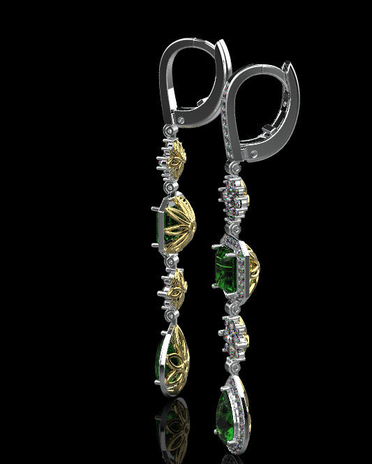 Ring and Earrings set 50950 3D print model_1