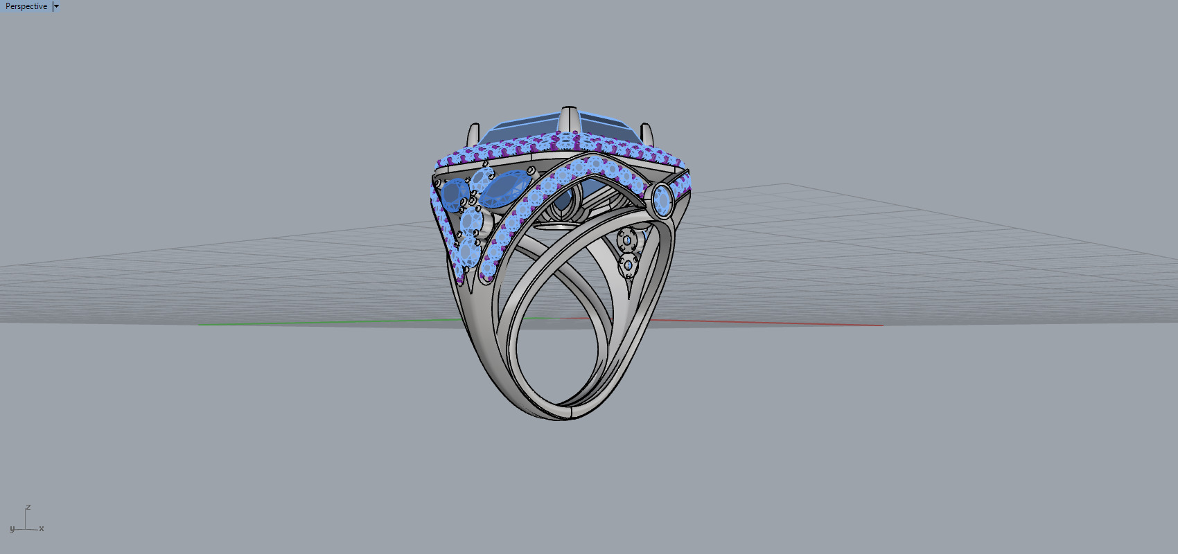 Ring and Earrings set 50950 3D print model_8