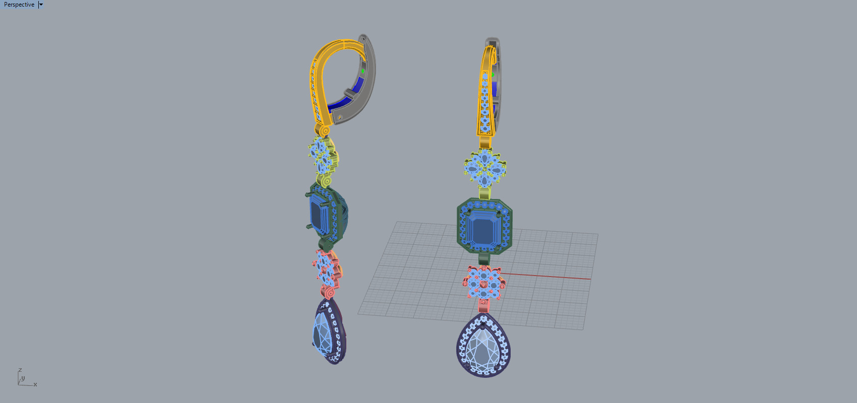 Ring and Earrings set 50950 3D print model_15