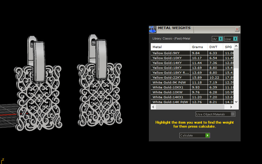 Ring and Earrings set 53201 3D print model_9