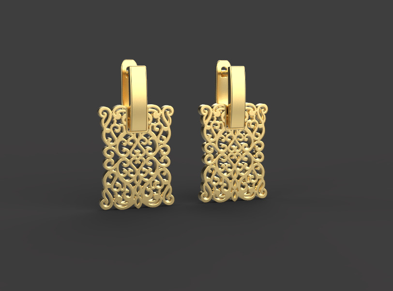 Ring and Earrings set 53201 3D print model_1