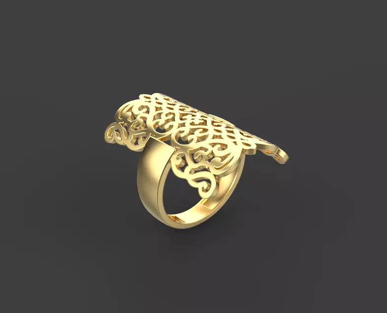 Ring and Earrings set 53201 3D print model_0
