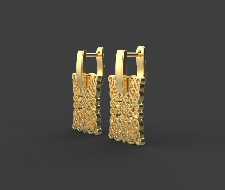 Ring and Earrings set 53201 3D print model_5