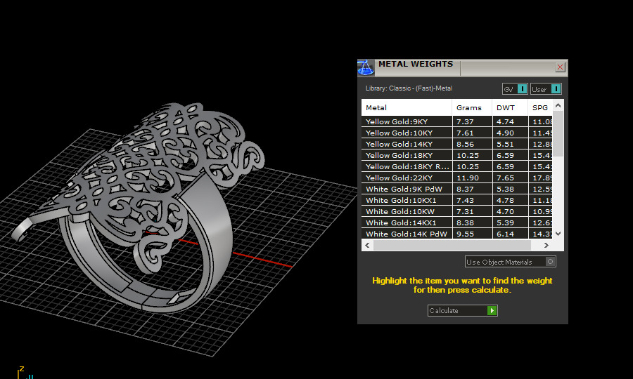 Ring and Earrings set 53201 3D print model_10