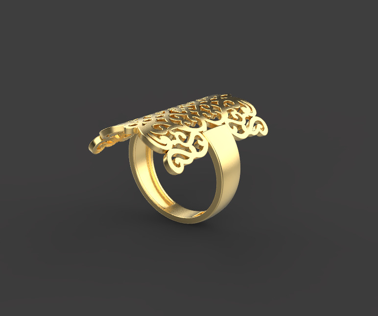Ring and Earrings set 53201 3D print model_2