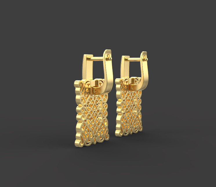Ring and Earrings set 53201 3D print model_4