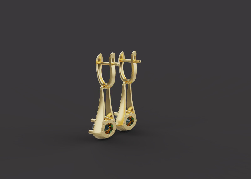 Ring and Earrings set 67084 3D print model_5