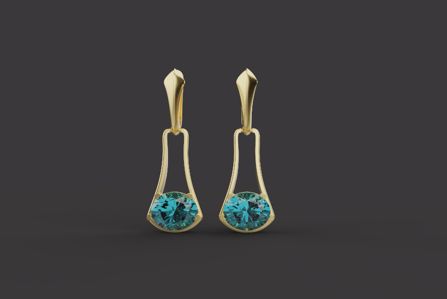 Ring and Earrings set 67084 3D print model_3