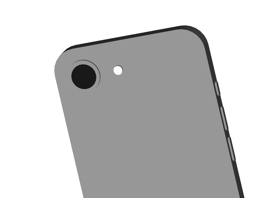 iPhone 16e CAD Model 3D print model_6