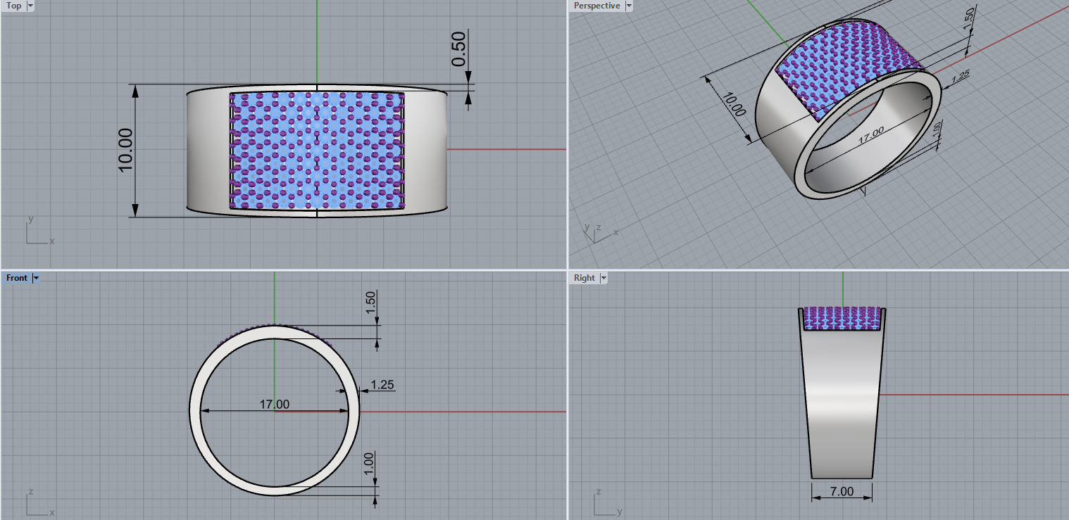 Ring and Earrings set 29478 3D print model_7