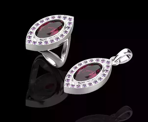 Ring and Pendant set 65947