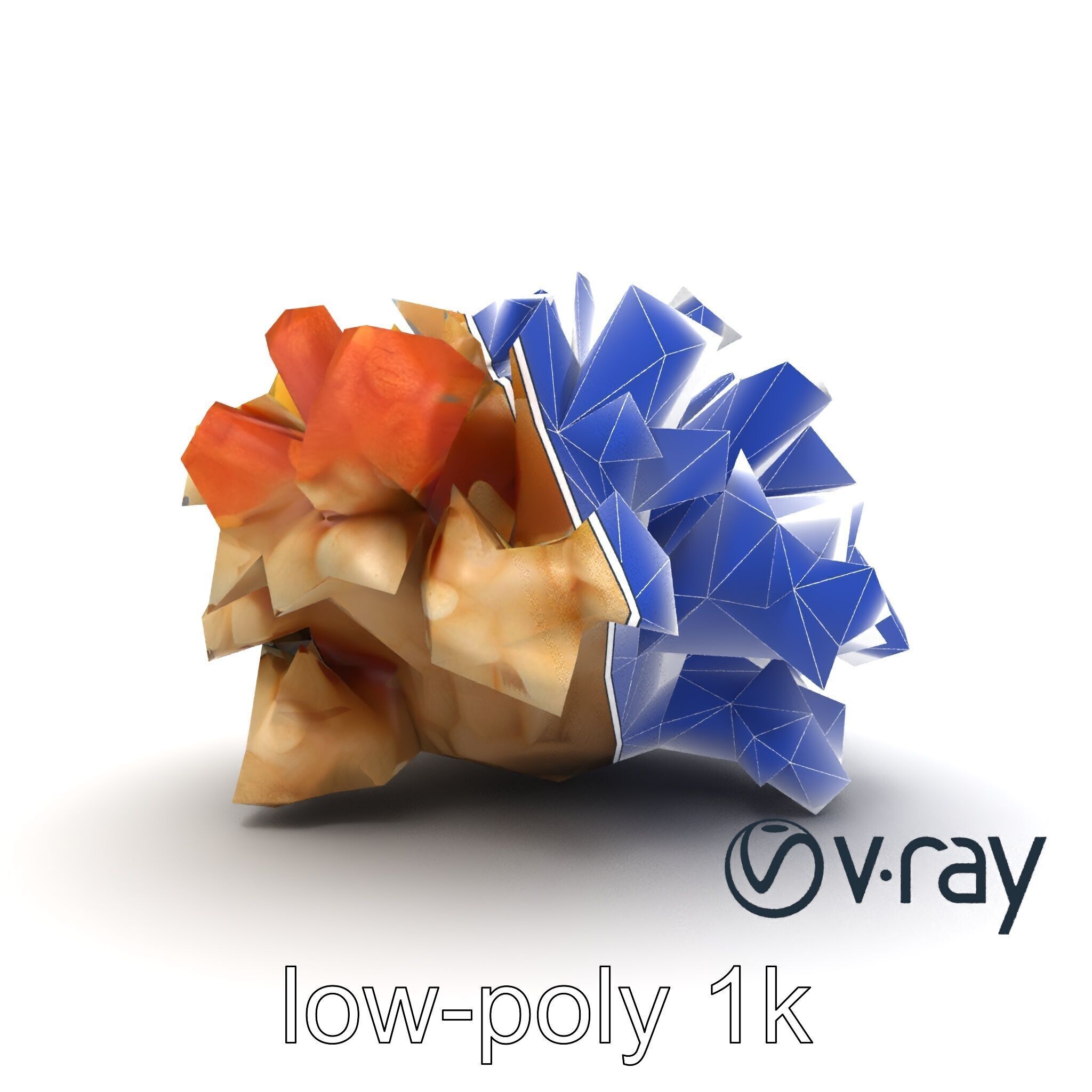 Cluster of Corals with Varied Textures Model Pack Low-poly 3D model_14