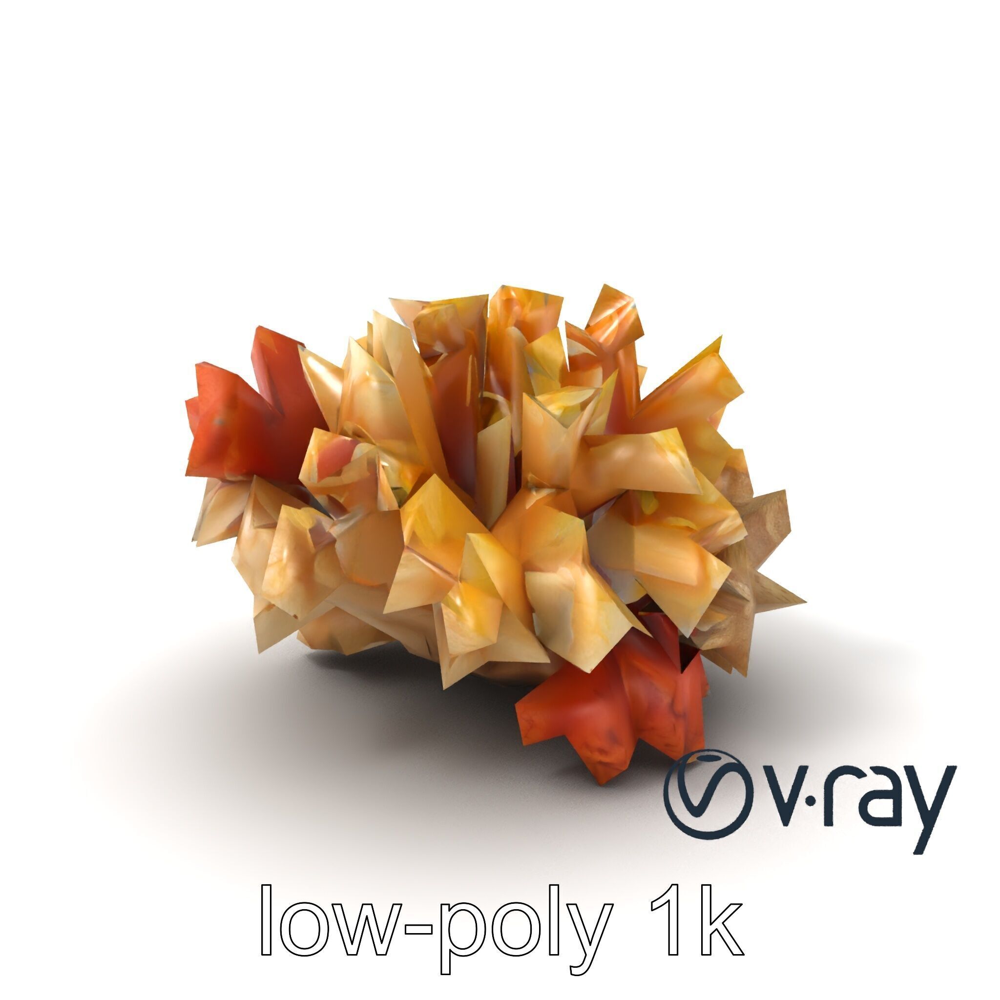 Cluster of Corals with Varied Textures Model Pack Low-poly 3D model_2