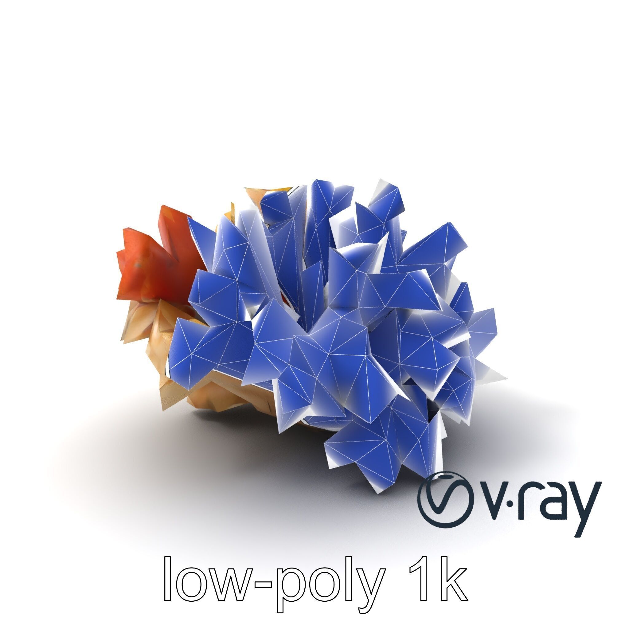 Cluster of Corals with Varied Textures Model Pack Low-poly 3D model_10