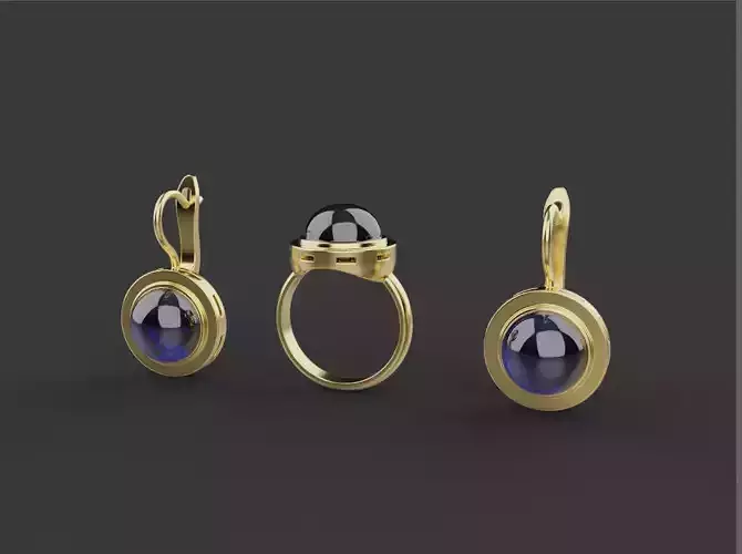 Ring and Earrings set 17051
