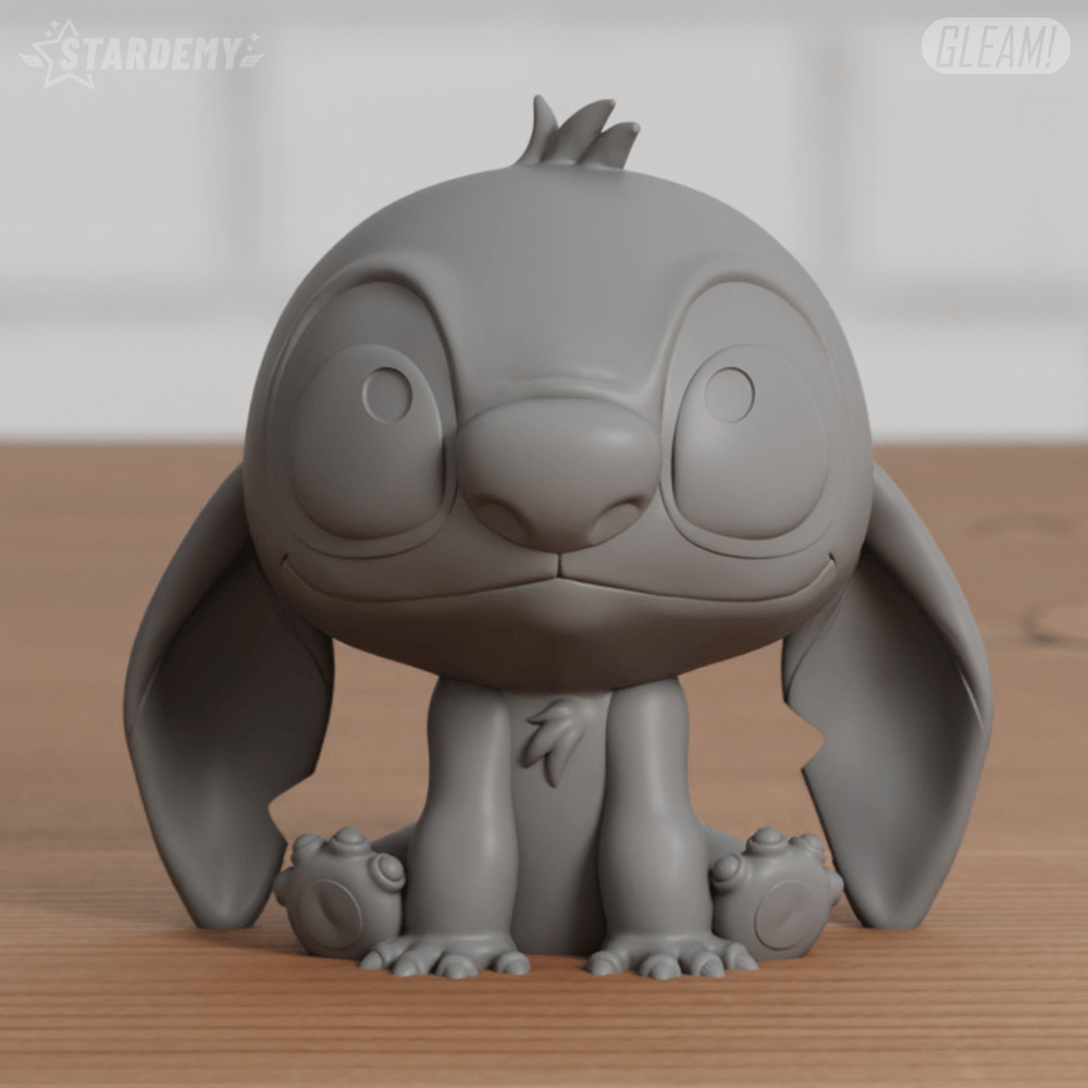 Stitch Chibi 2 models Disney Easy Print Lilo 3D print model_3