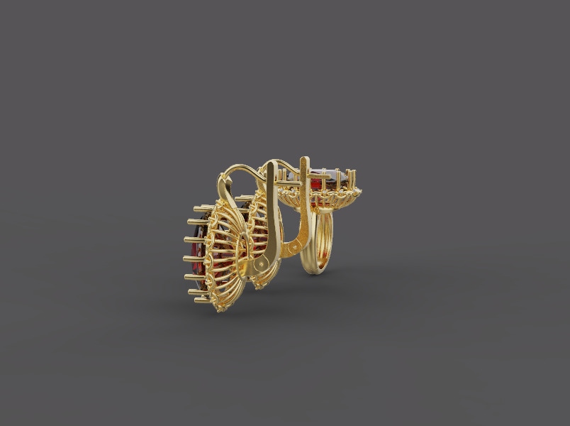 Ring and Earrings set 51861 3D print model_6