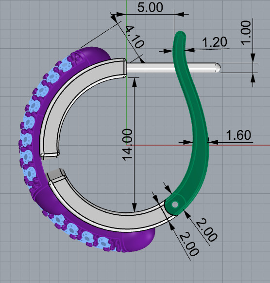 Ring and Earrings set 15143 3D print model_6