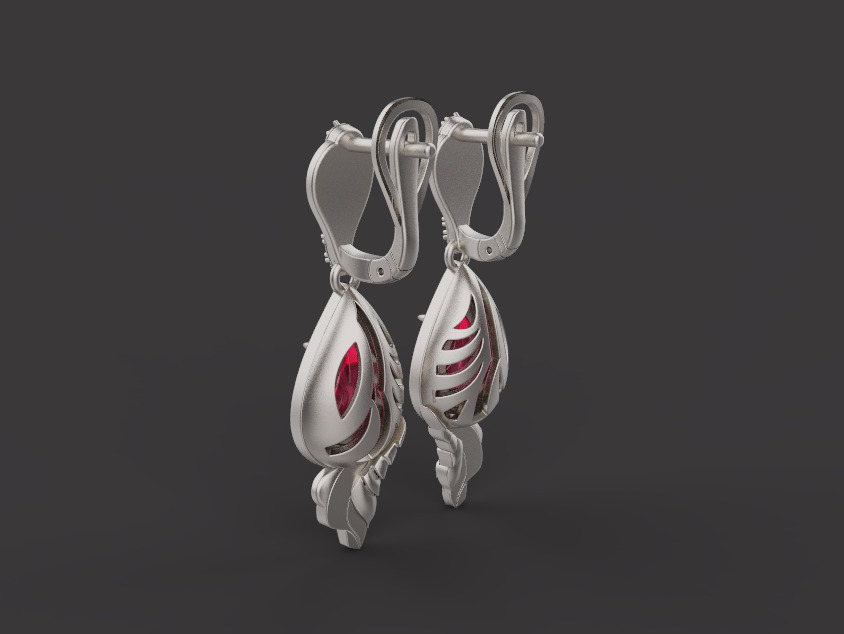 Ring and Earrings set 30223 3D print model_9