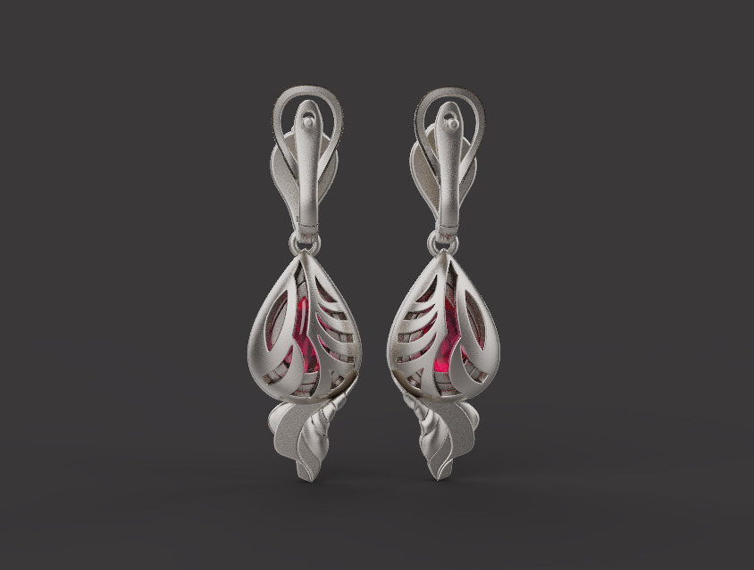 Ring and Earrings set 30223 3D print model_1