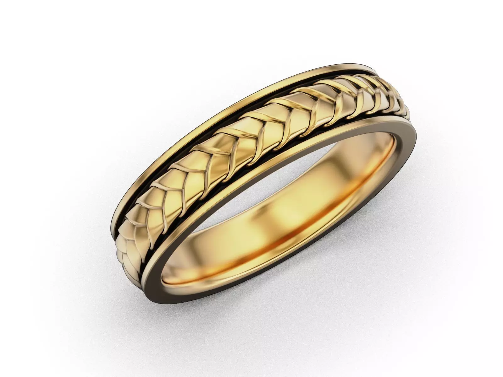 Braided Wedding Band 3D print model