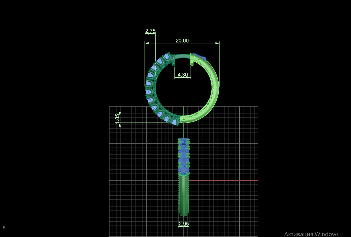 Ring and Earrings 15273 3D print model_6