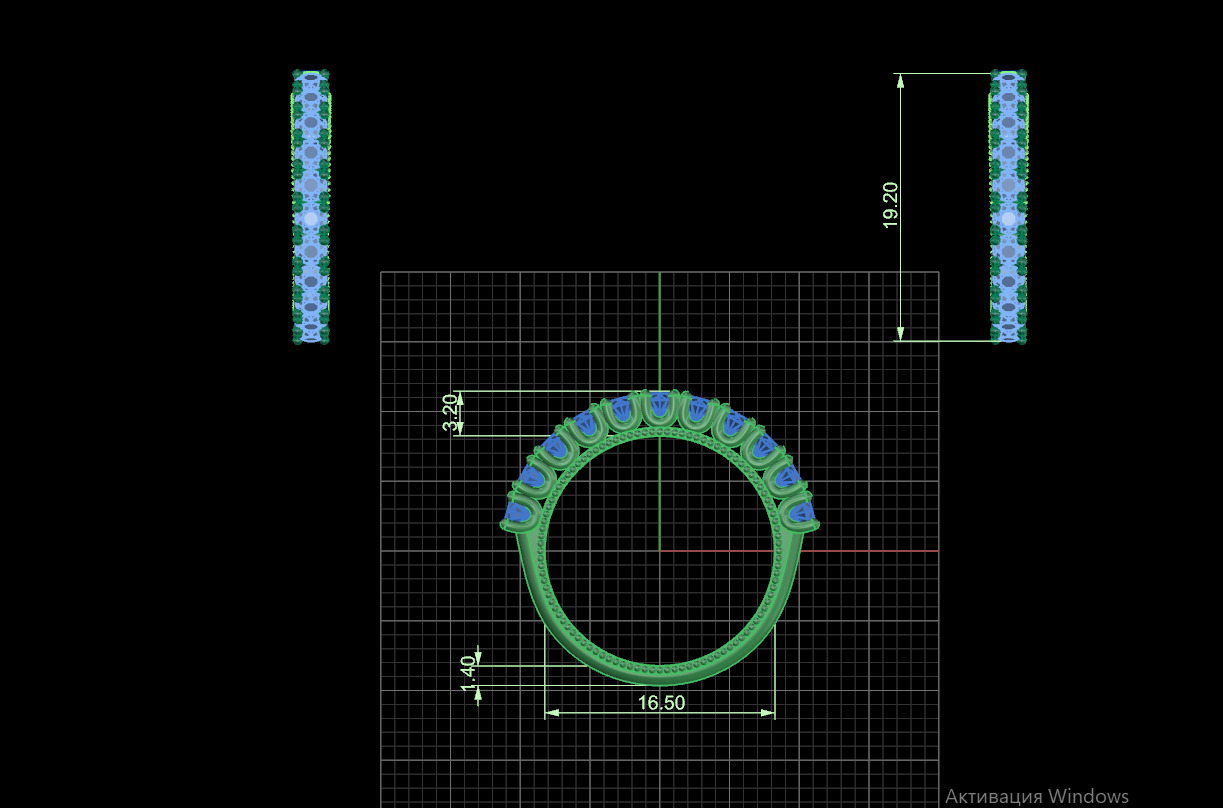 Ring and Earrings 15273 3D print model_5