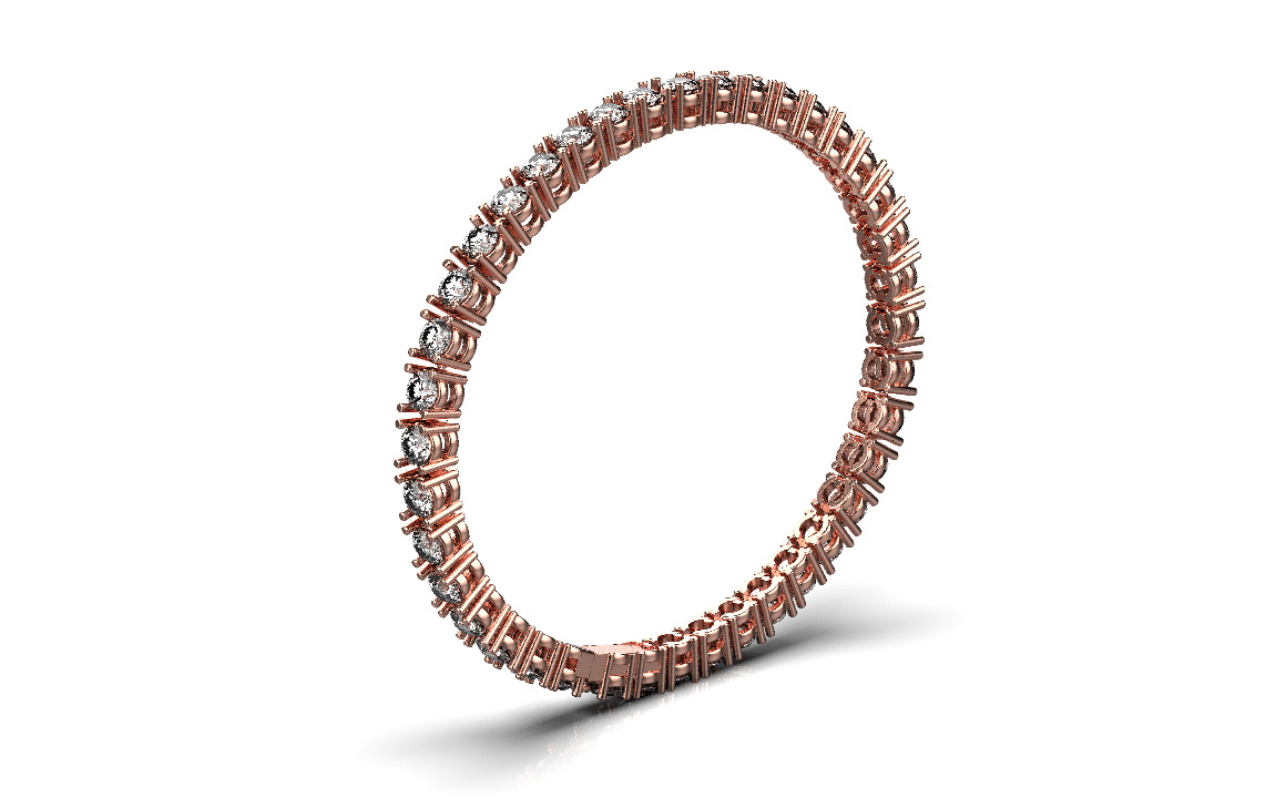 Necklace Studs and Bracelet set 15337 3D print model_5