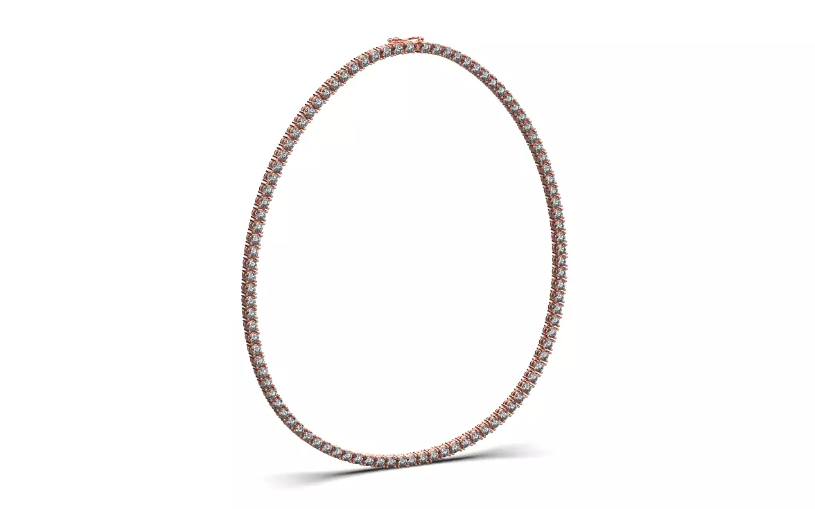 Necklace Studs and Bracelet set 15337 3D print model_0