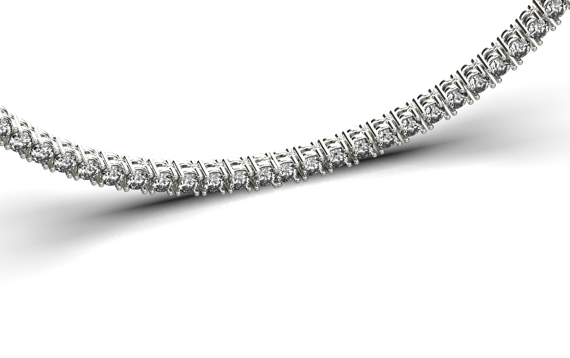 Necklace Studs and Bracelet set 15337 3D print model_2