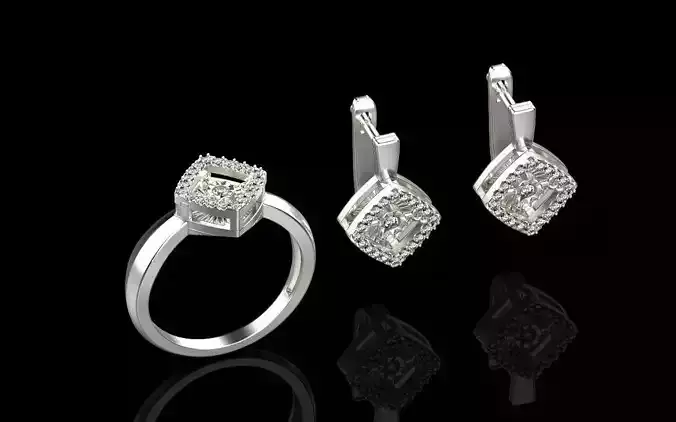 Rings and Earrings set 29360