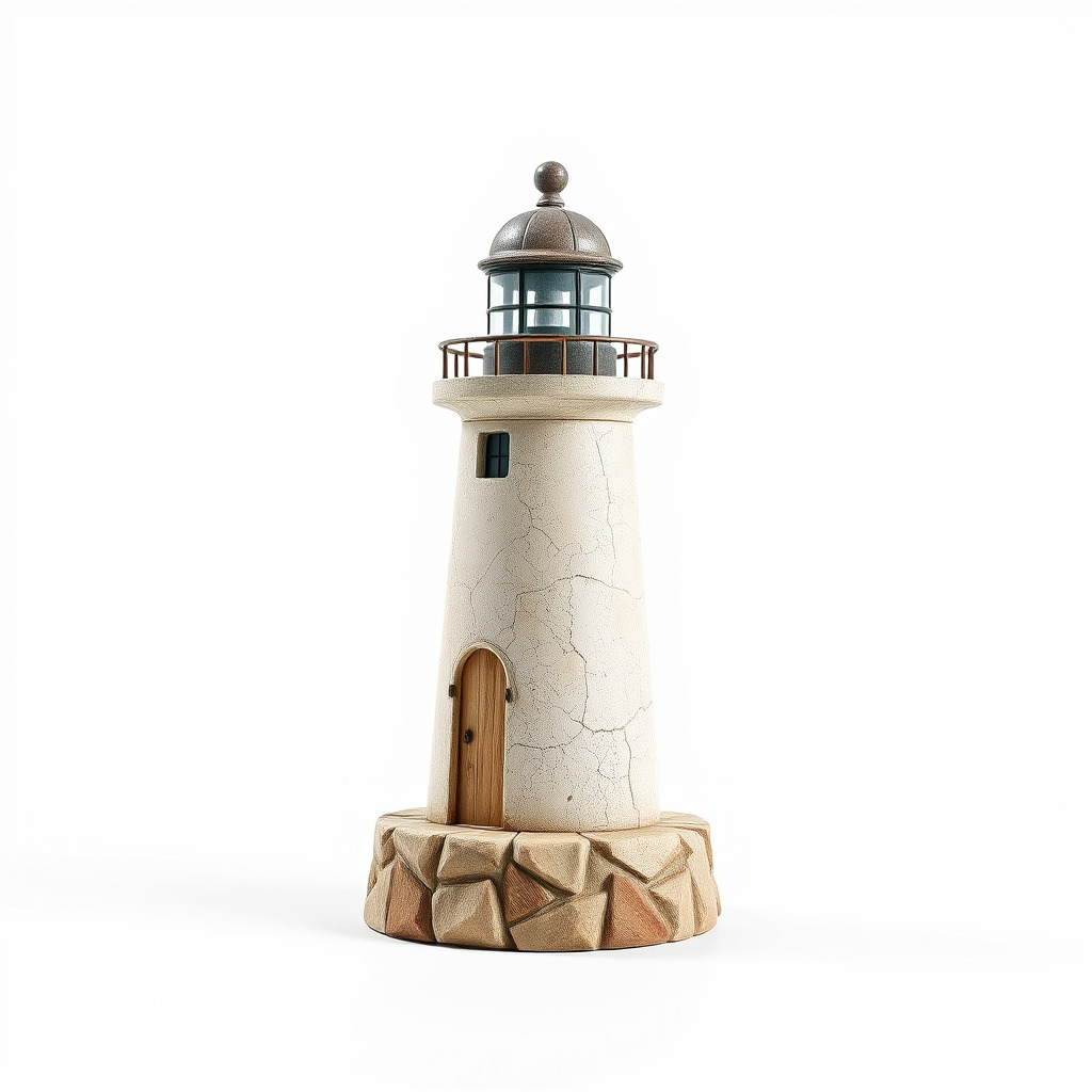 Cracked Lighthouse Architectural Detail model pack Low-poly 3D model_3