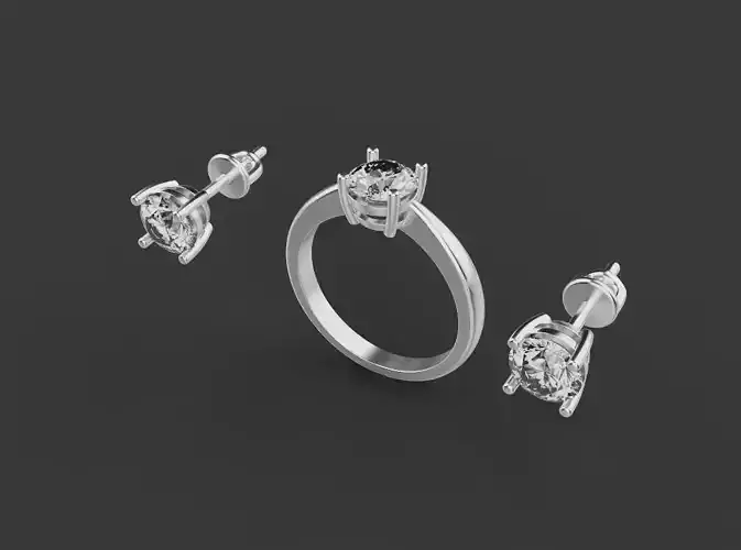 Ring and Studs set 53348