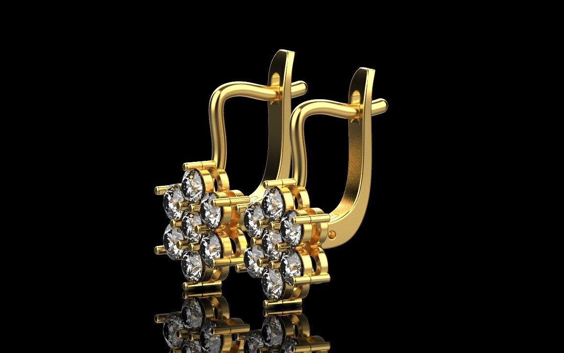 Ring and Earrings set 60337 3D print model_1