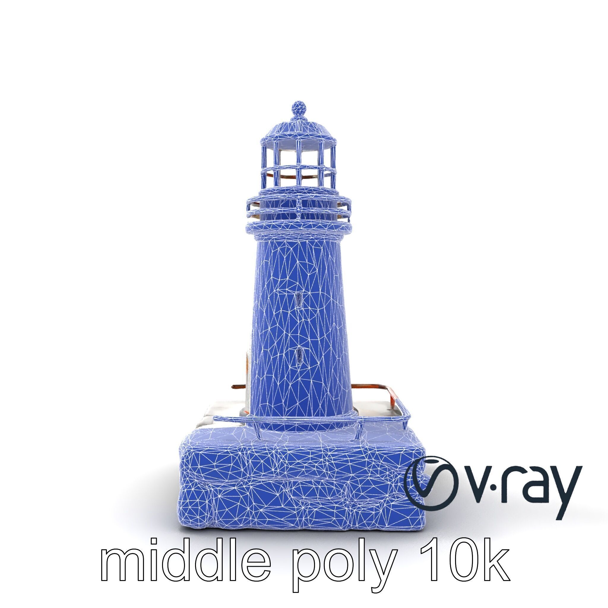 Cracked Lighthouse Coastal Storytelling model pack Low-poly 3D model_29