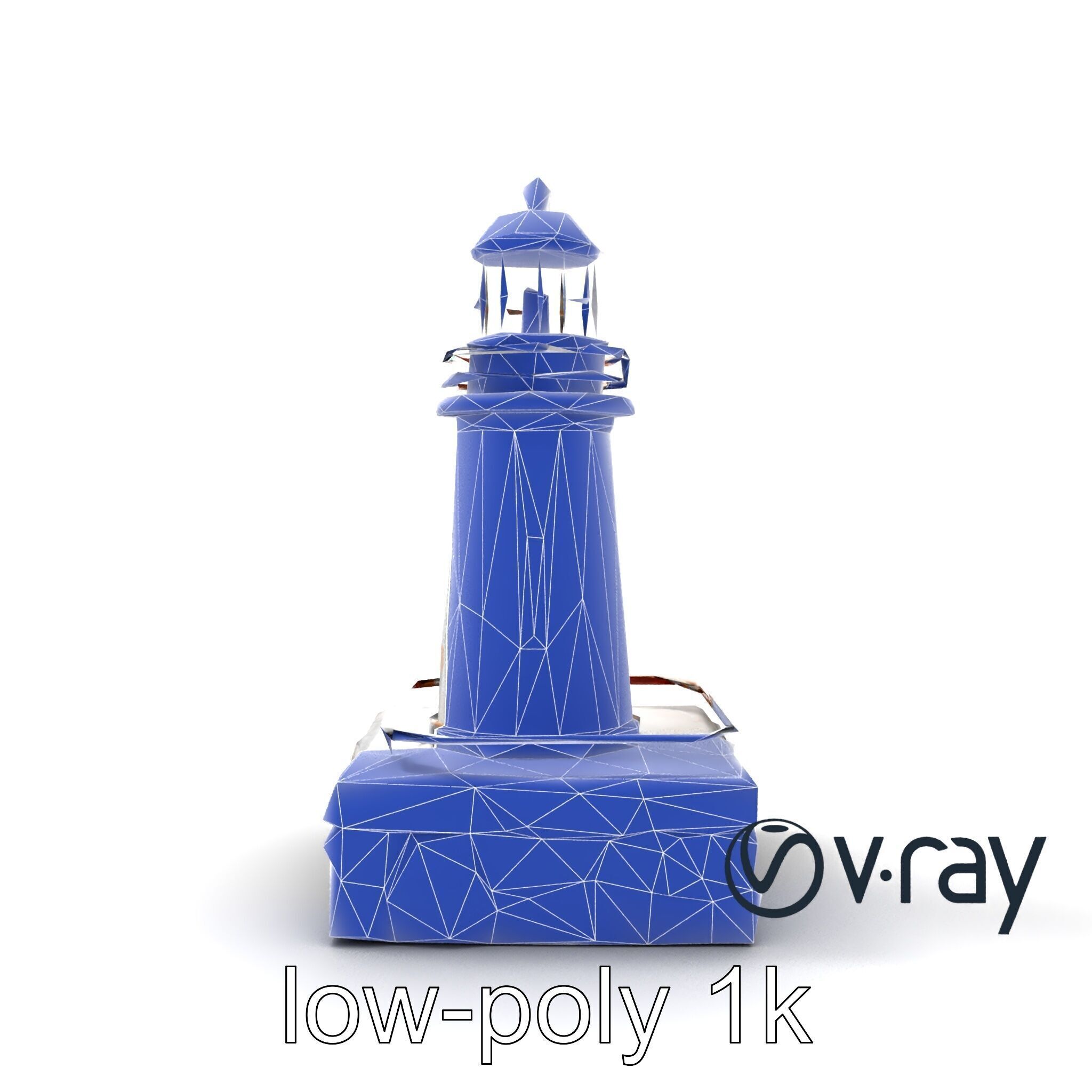 Cracked Lighthouse Coastal Storytelling model pack Low-poly 3D model_16