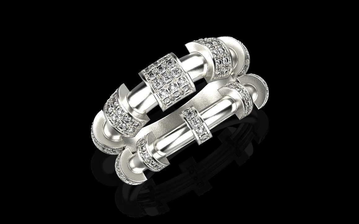 Ring and Earrings set 51012 3D print model_2