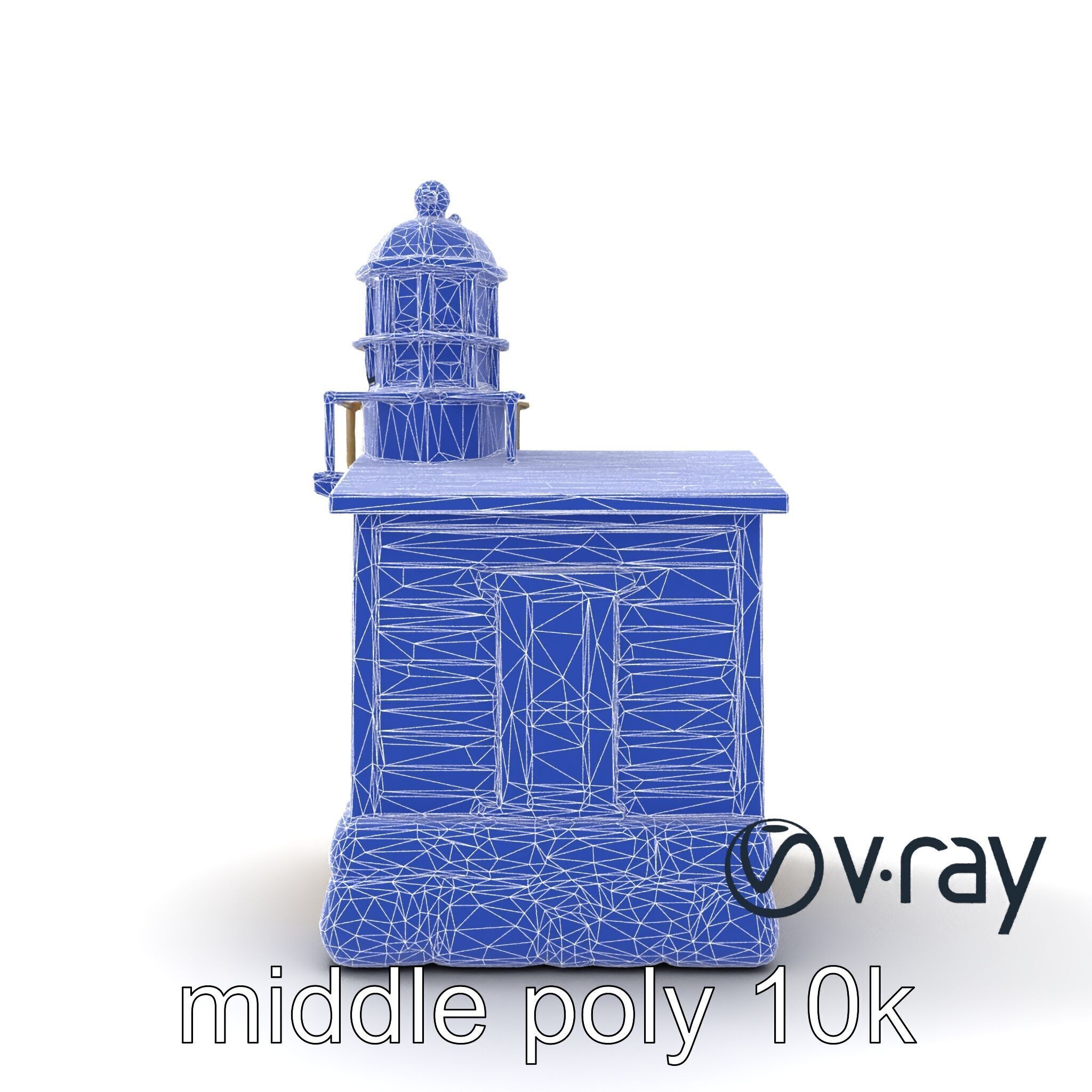 Weathered Lighthouse Architectural model pack Low-poly 3D model_28