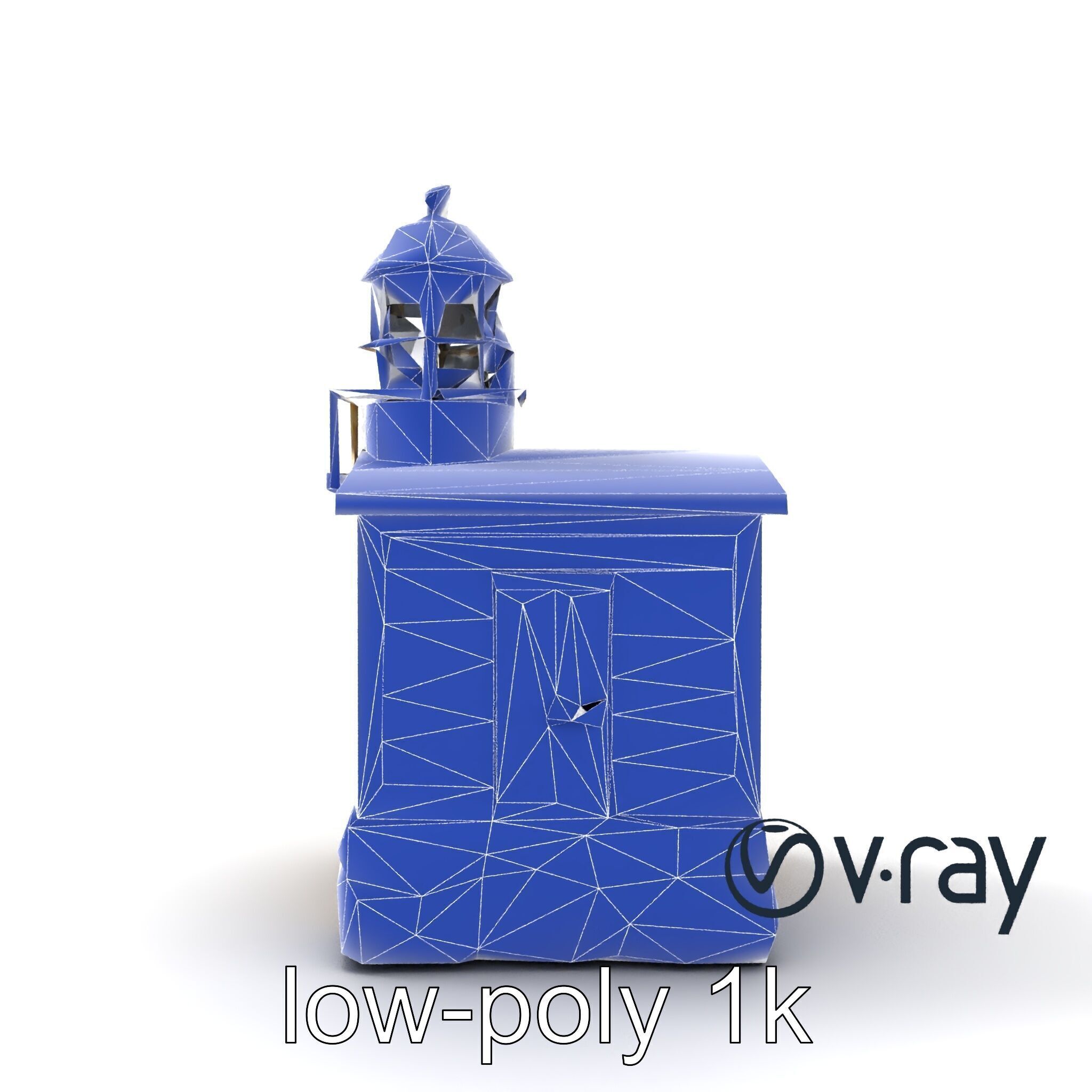 Weathered Lighthouse Architectural model pack Low-poly 3D model_29