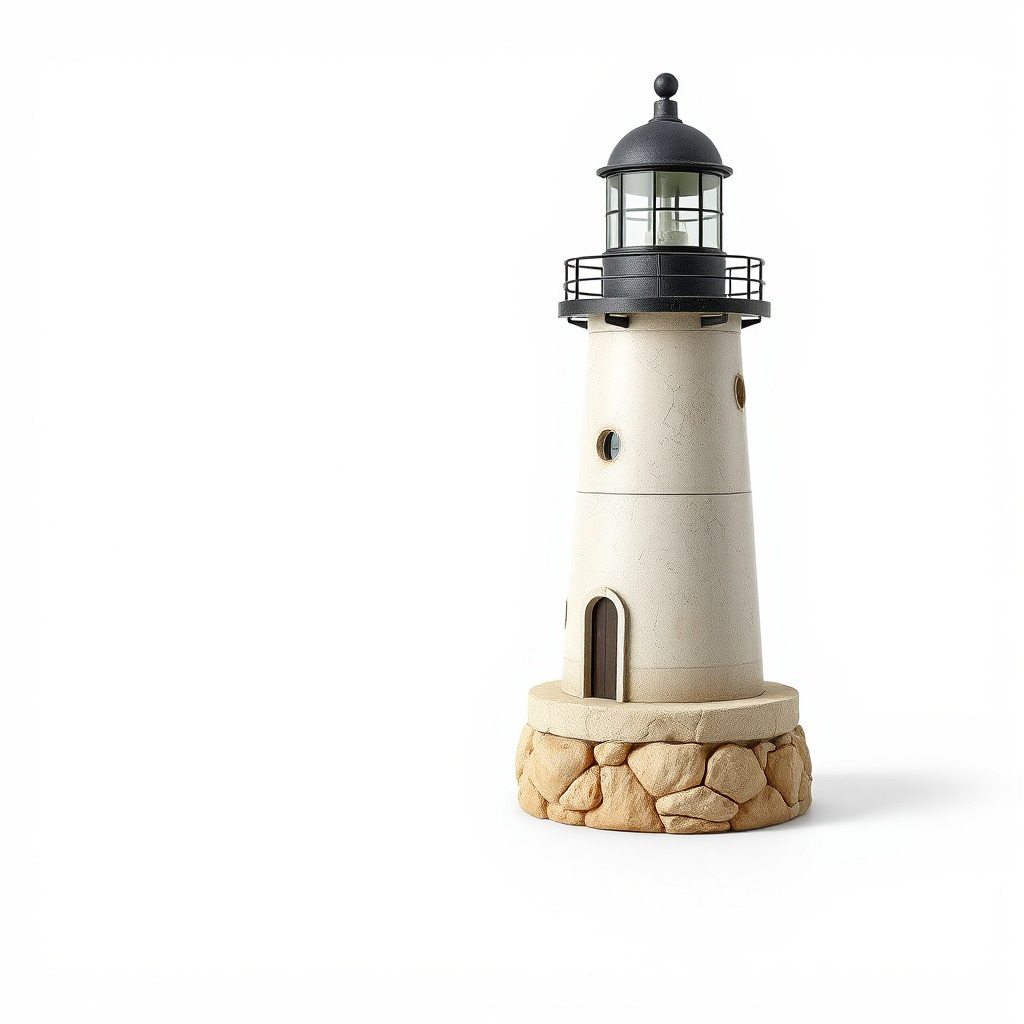 Cracked Stone Lighthouse Architectural model pack Low-poly 3D model_3