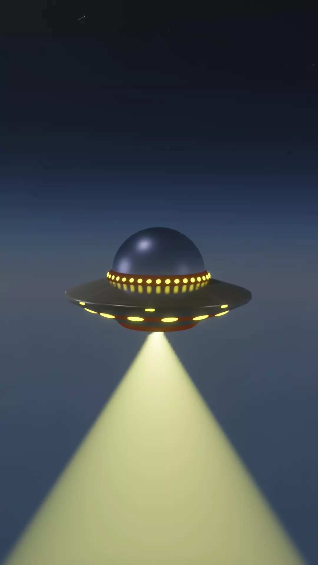 Hovering UFO 3D model