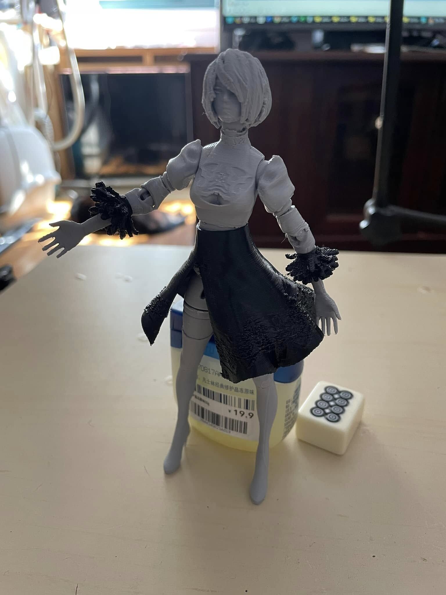 2B BJD from Neir Automata 15cm  3D print model_4