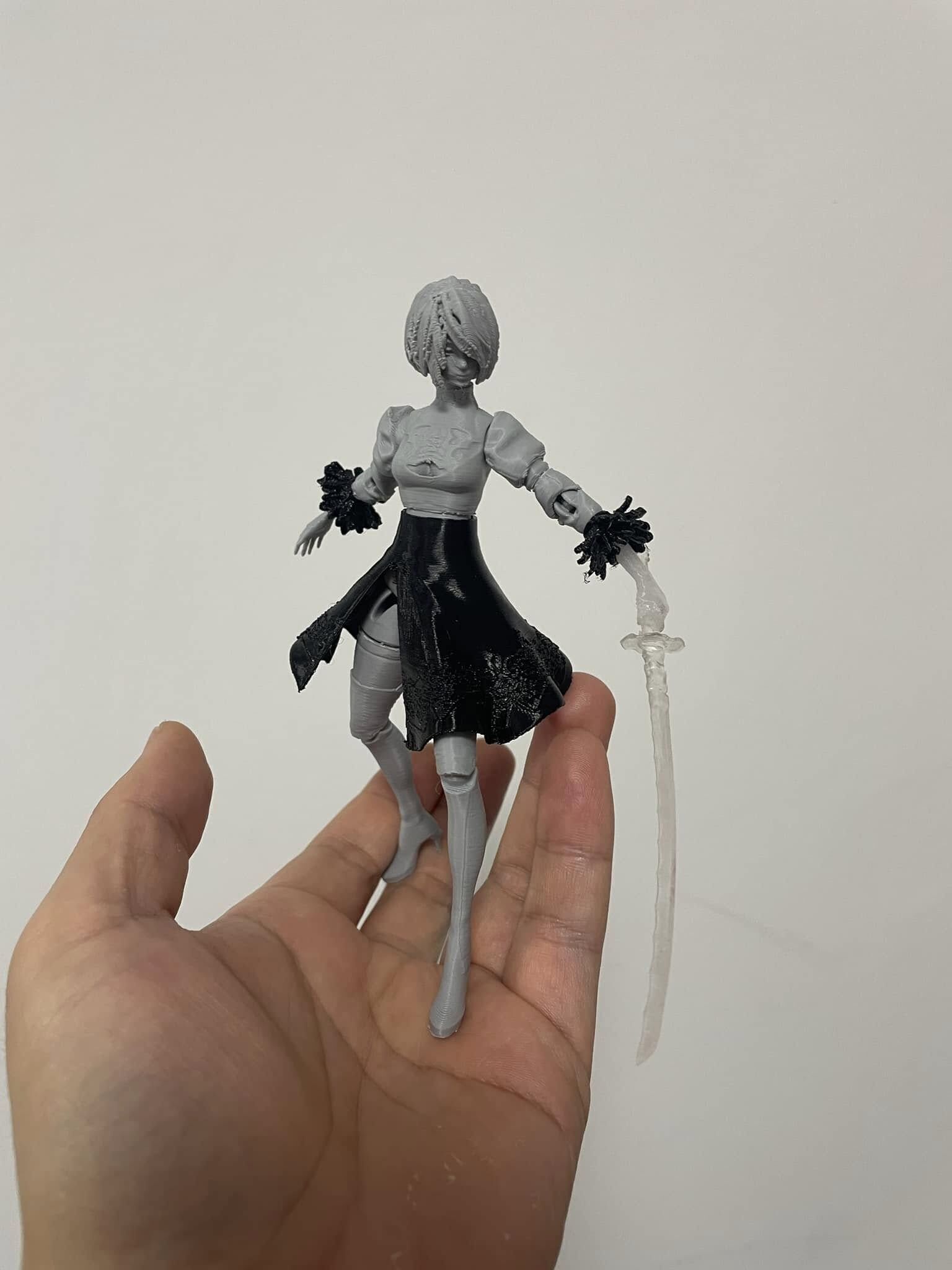 2B BJD from Neir Automata 15cm  3D print model_1