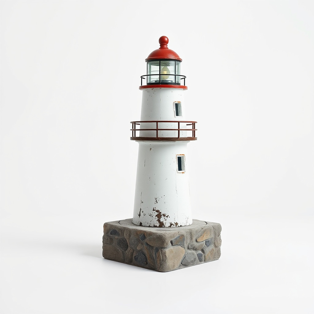 Rustic Lighthouse Model Pack with Textured Details Low-poly 3D model_3