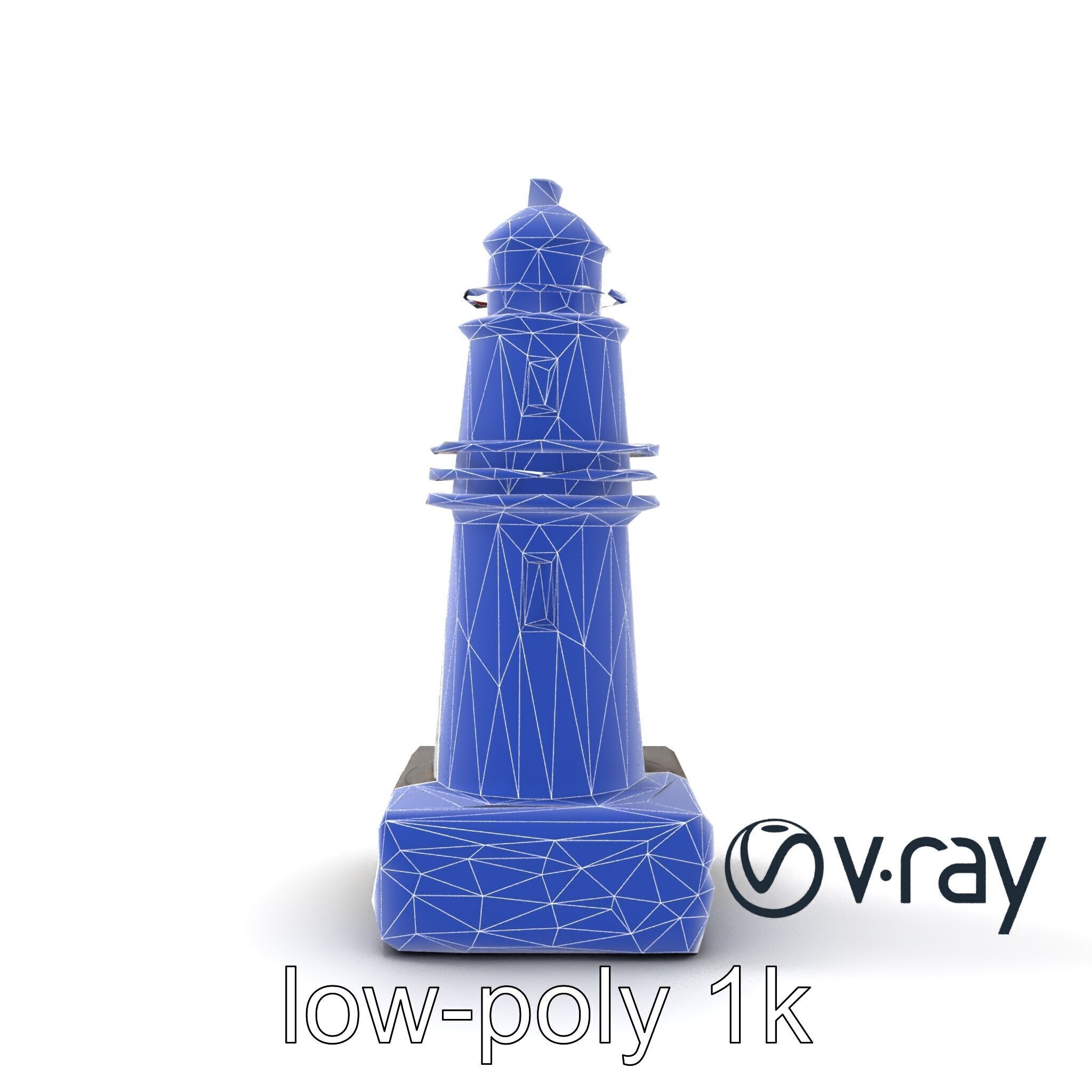 Rustic Lighthouse Model Pack with Textured Details Low-poly 3D model_21