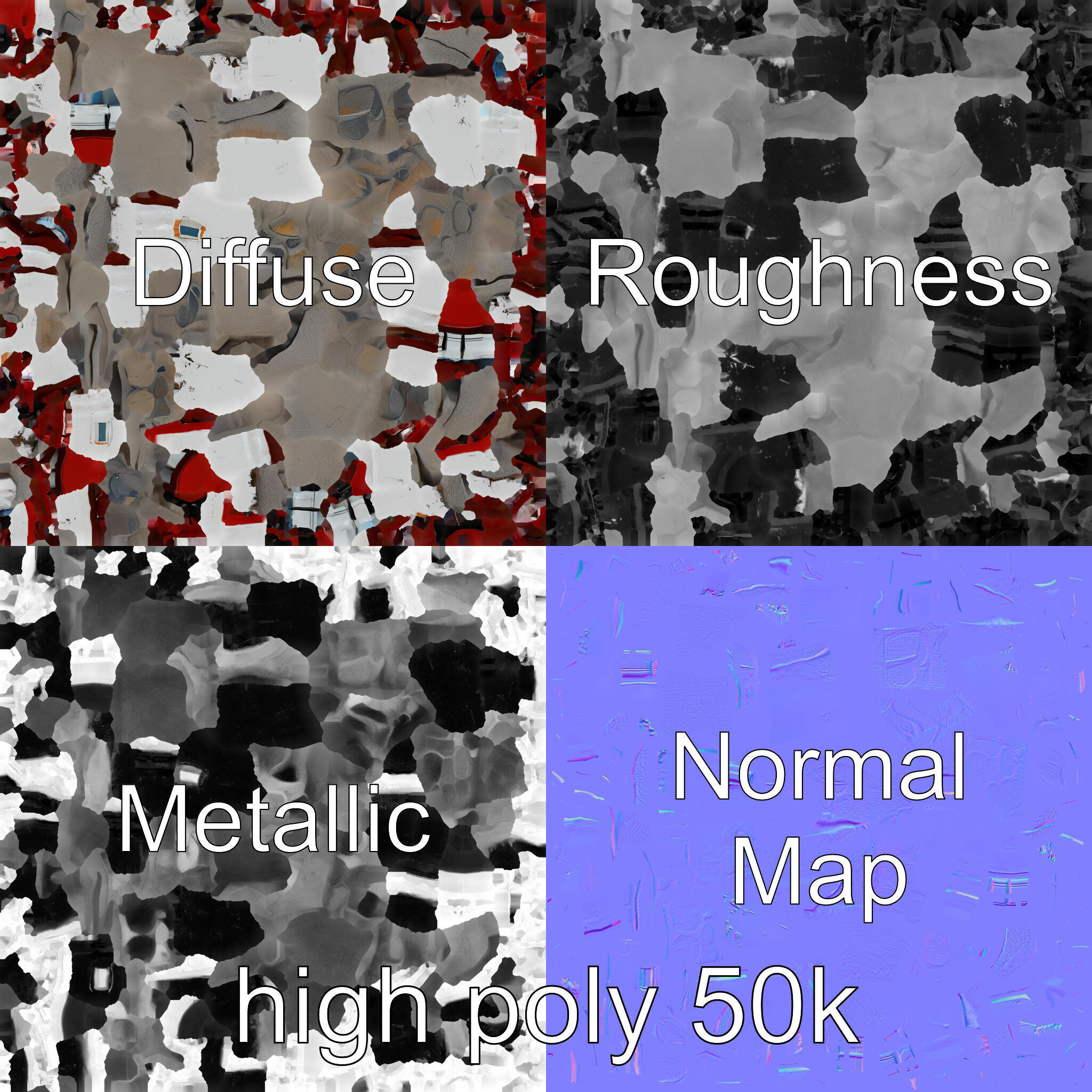 Rustic Lighthouse Model Pack with Textured Details Low-poly 3D model_1