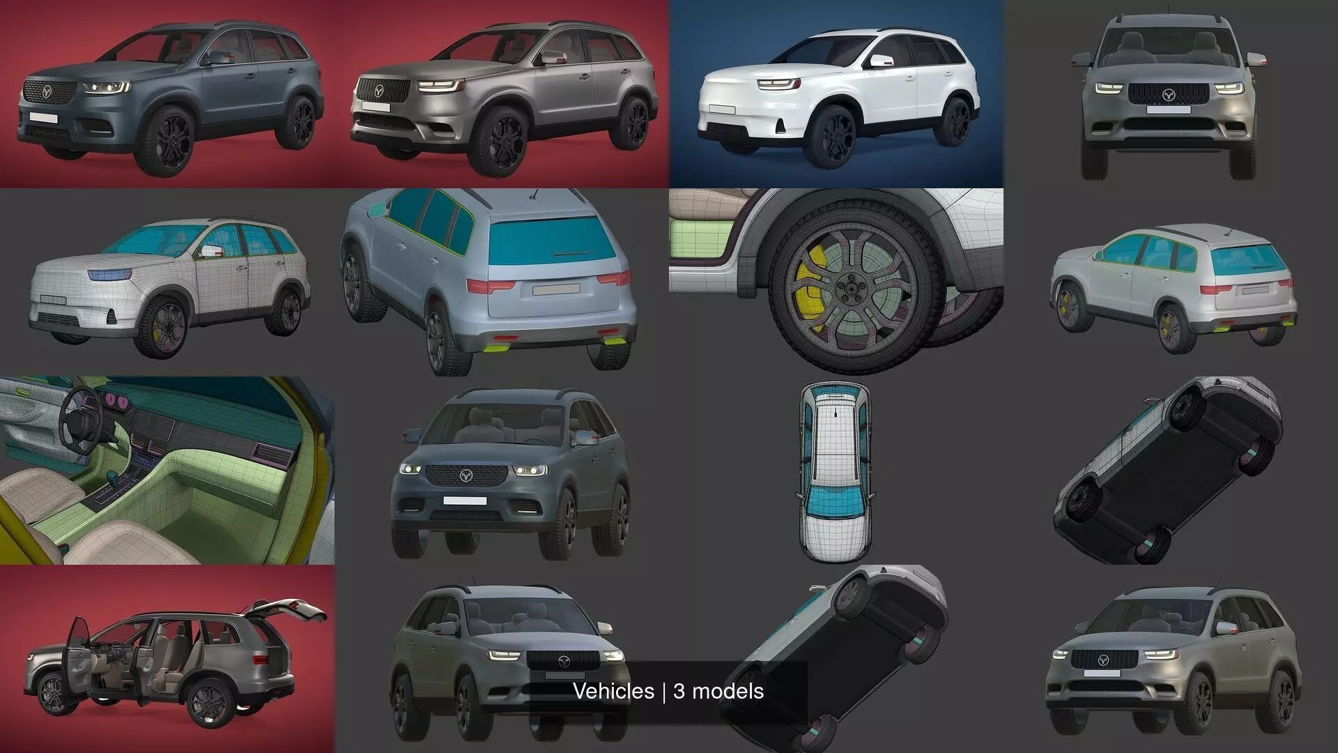 Generic SUV - Car 3D Model Collection_0